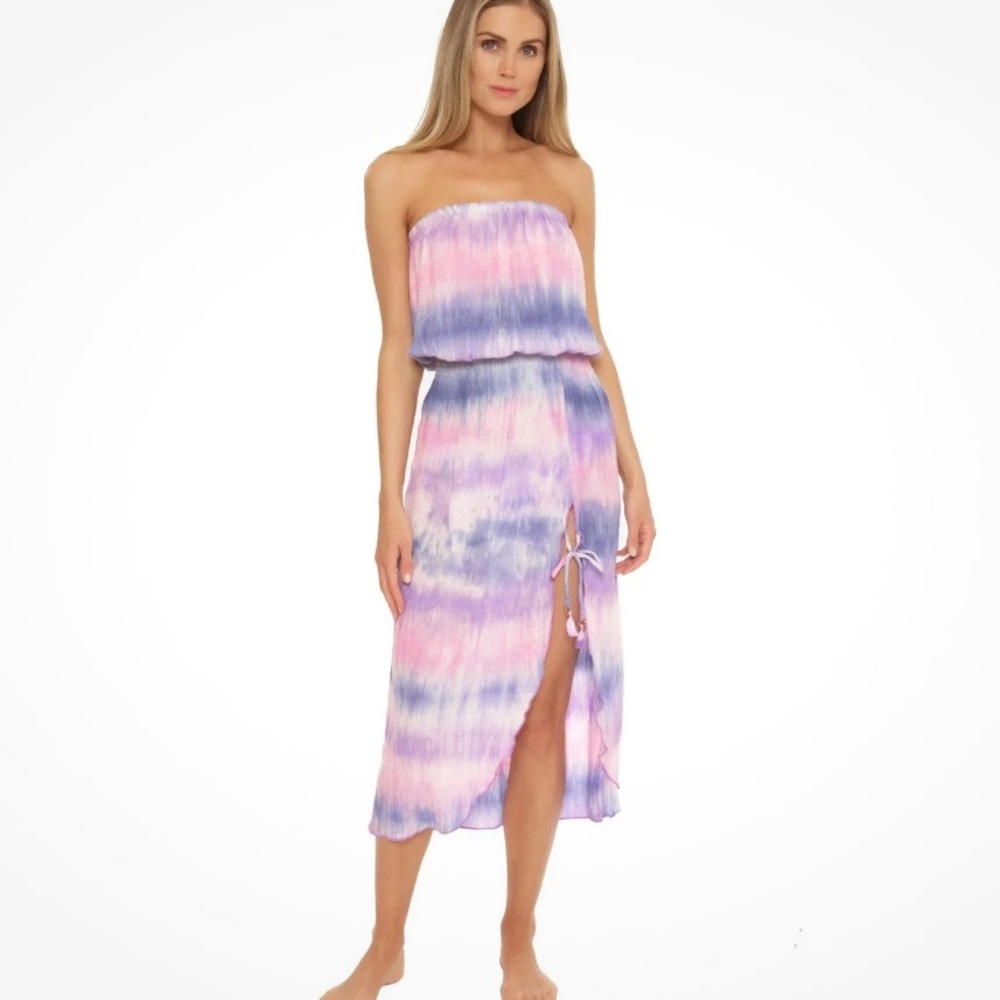 Becca tie dye swim cover up Small